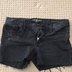 Lucky Brand black denim shorts!